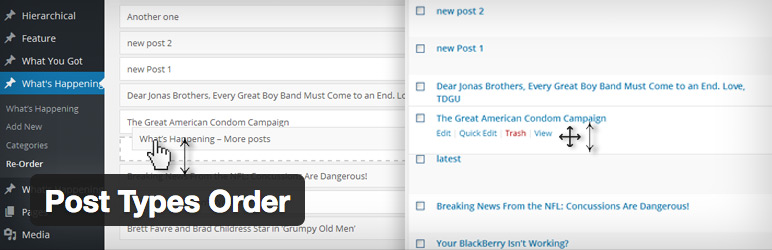 Post Types Order