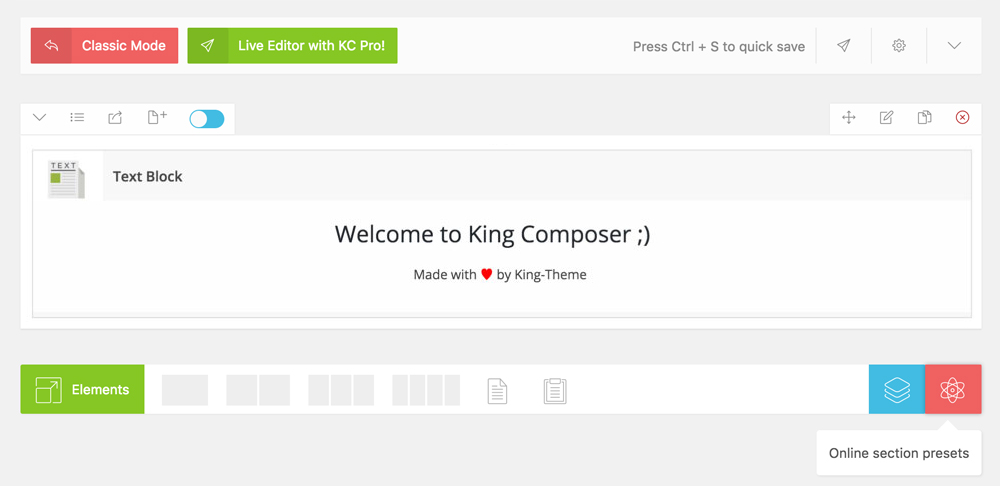 King Composer - a great Page Builder for WordPress