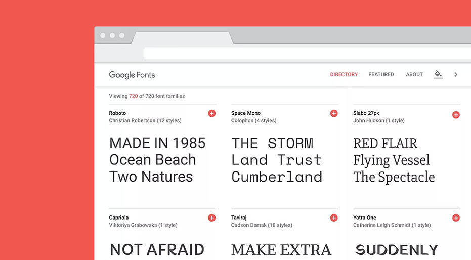 google fonts are free