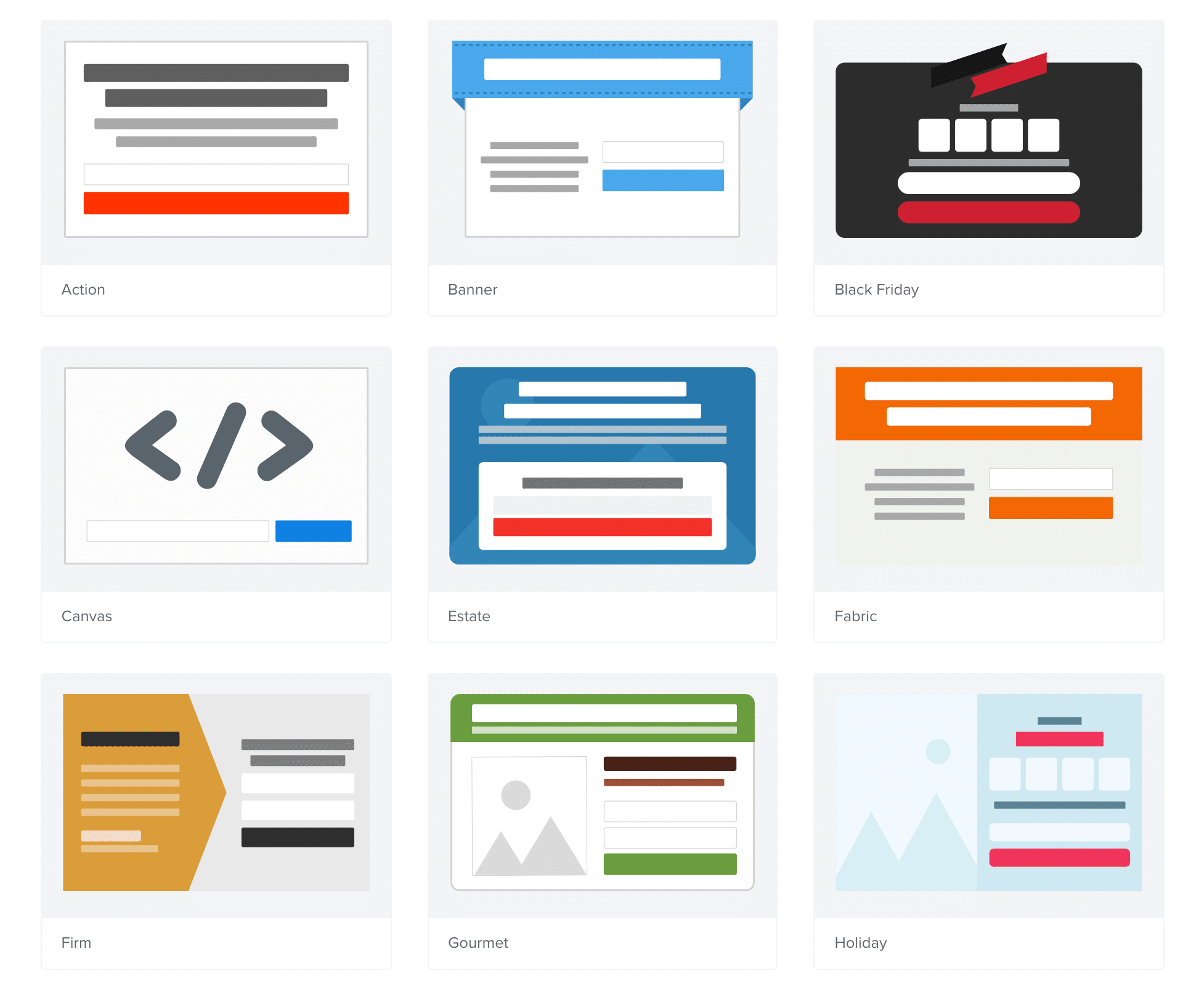 Tons of proven, conversion optimized Campaign Templates