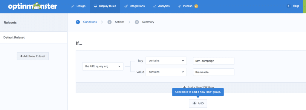 OptinMonster Referrer Targeting Display Rules