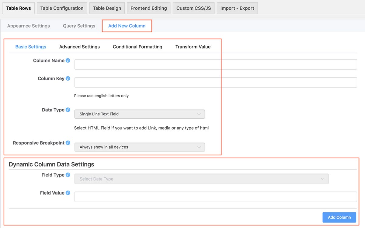 WooCommerce Product Tables plugin - Add new column